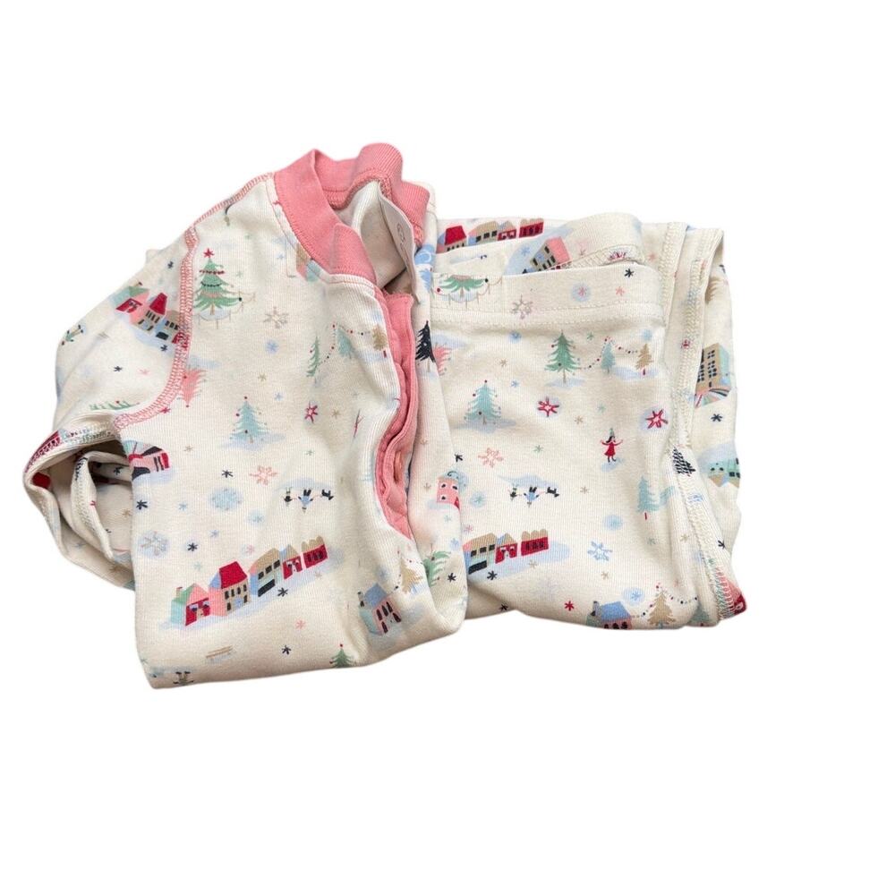 Hanna Andersson Christmas House holiday print pajama set size 8